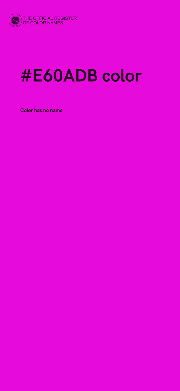 #E60ADB color image