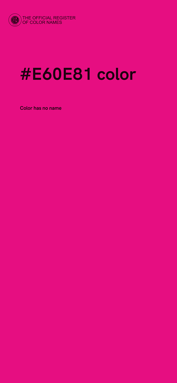 #E60E81 color image