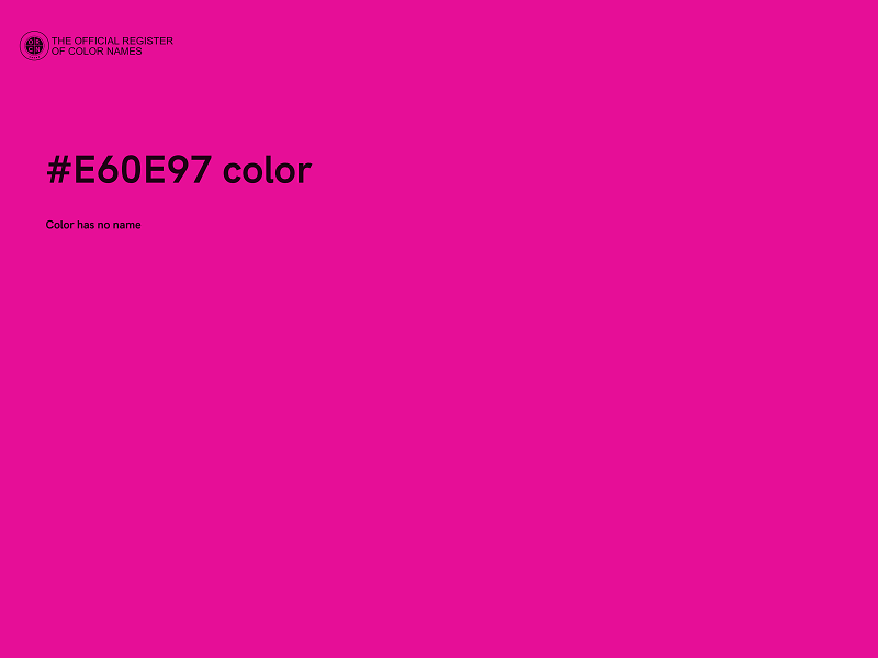 #E60E97 color image