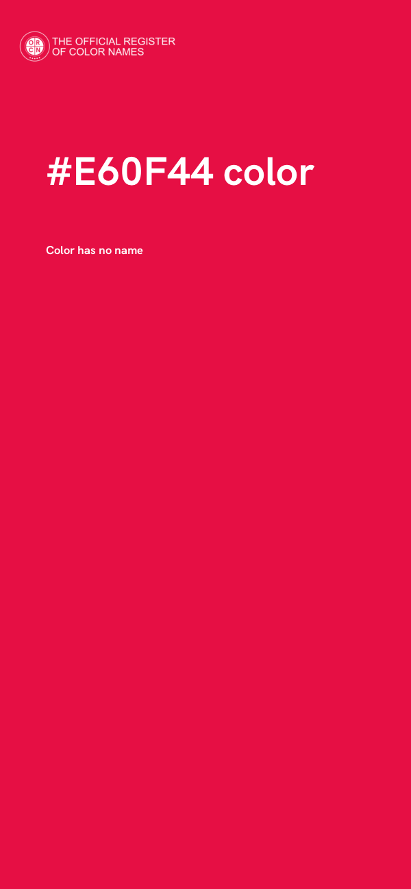 #E60F44 color image