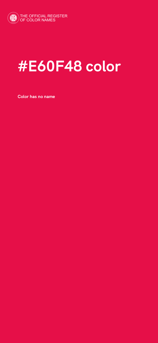 #E60F48 color image