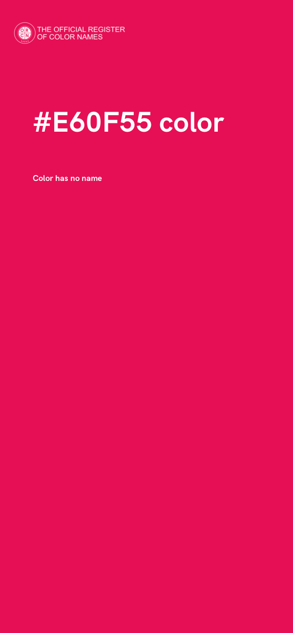 #E60F55 color image