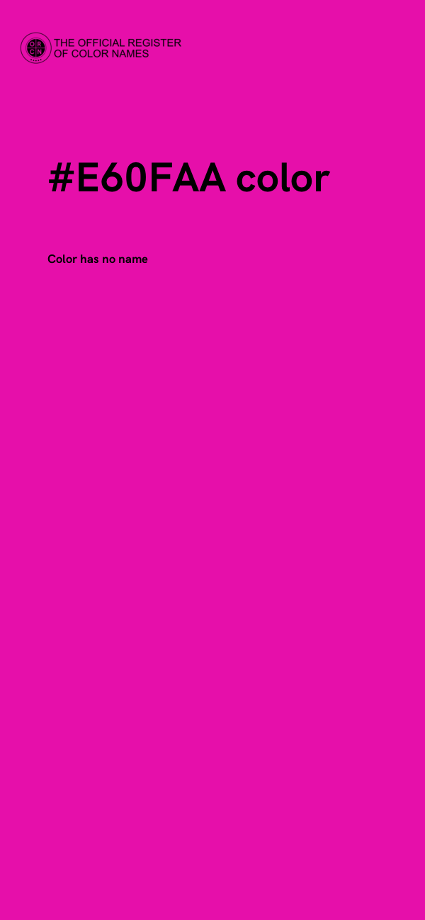 #E60FAA color image