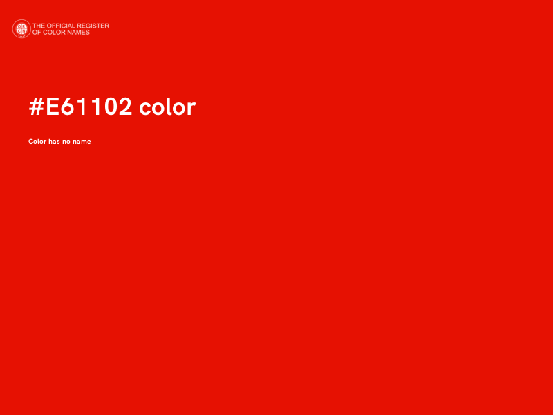 #E61102 color image