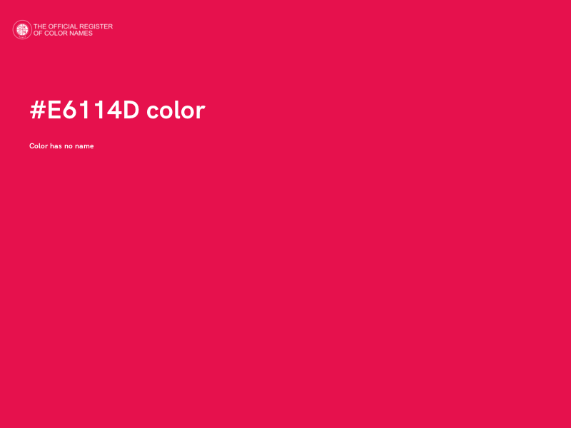 #E6114D color image