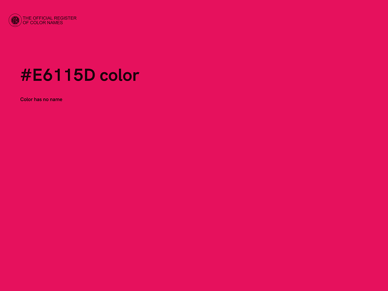 #E6115D color image