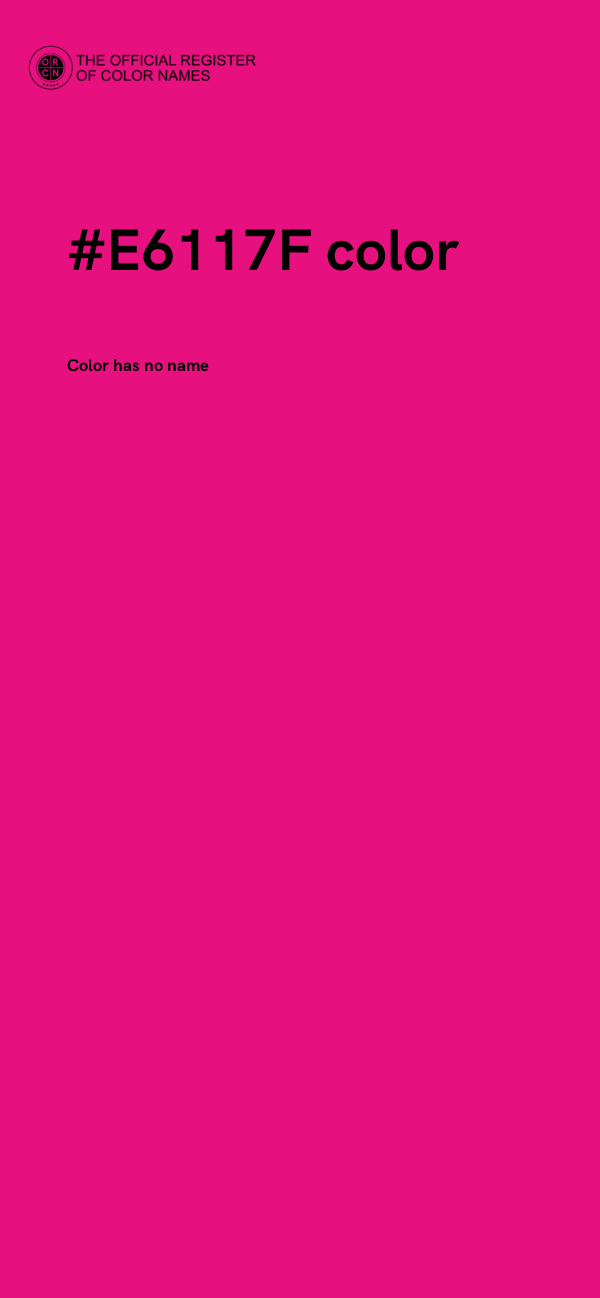 #E6117F color image