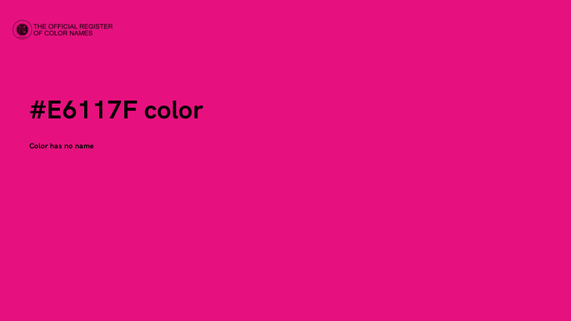 #E6117F color image