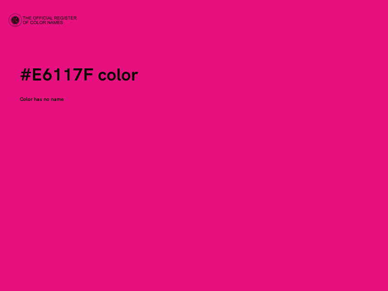 #E6117F color image