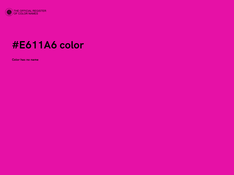 #E611A6 color image