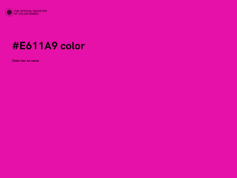 #E611A9 color image