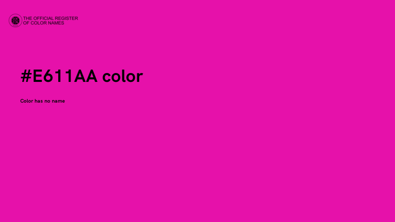 #E611AA color image