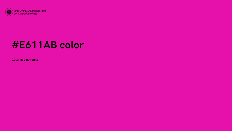 #E611AB color image
