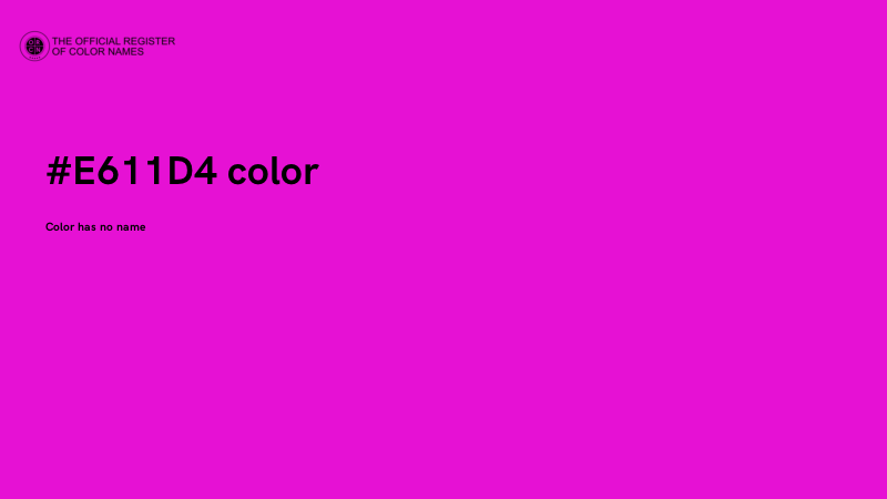 #E611D4 color image