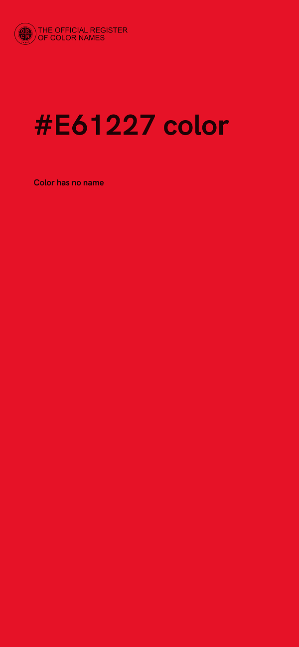 #E61227 color image