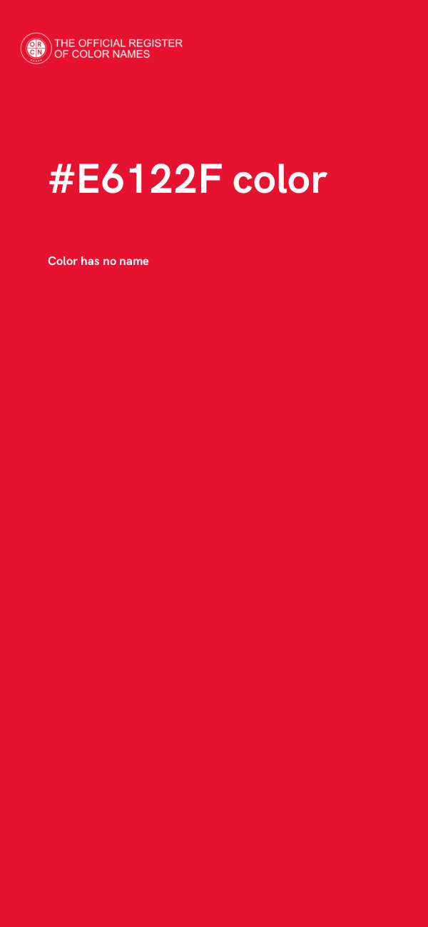 #E6122F color image