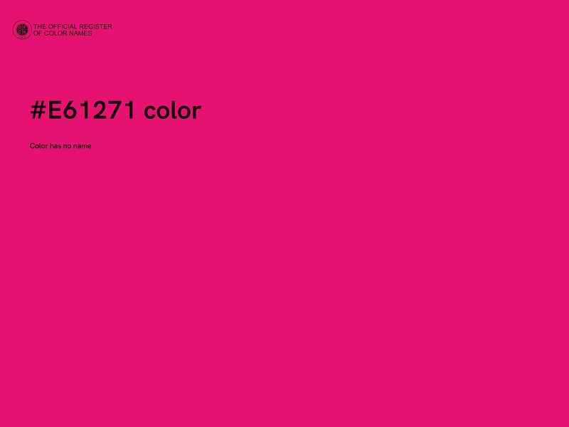 #E61271 color image