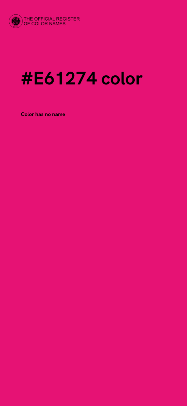 #E61274 color image