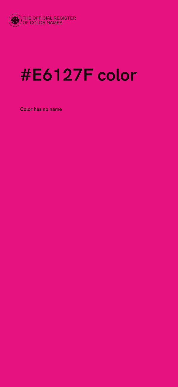 #E6127F color image