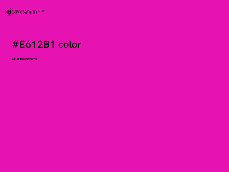 #E612B1 color image