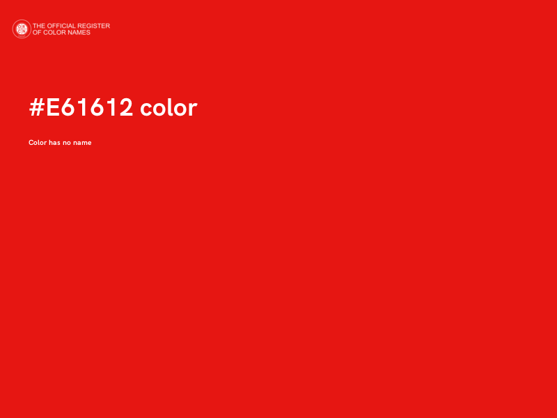 #E61612 color image