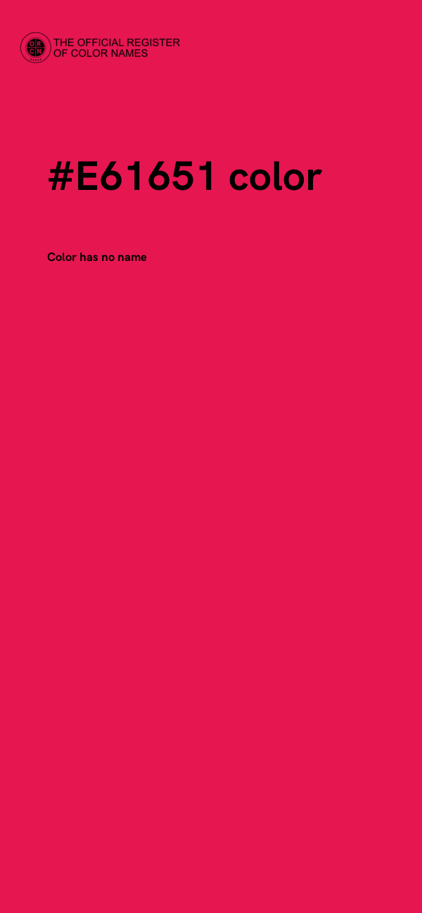 #E61651 color image