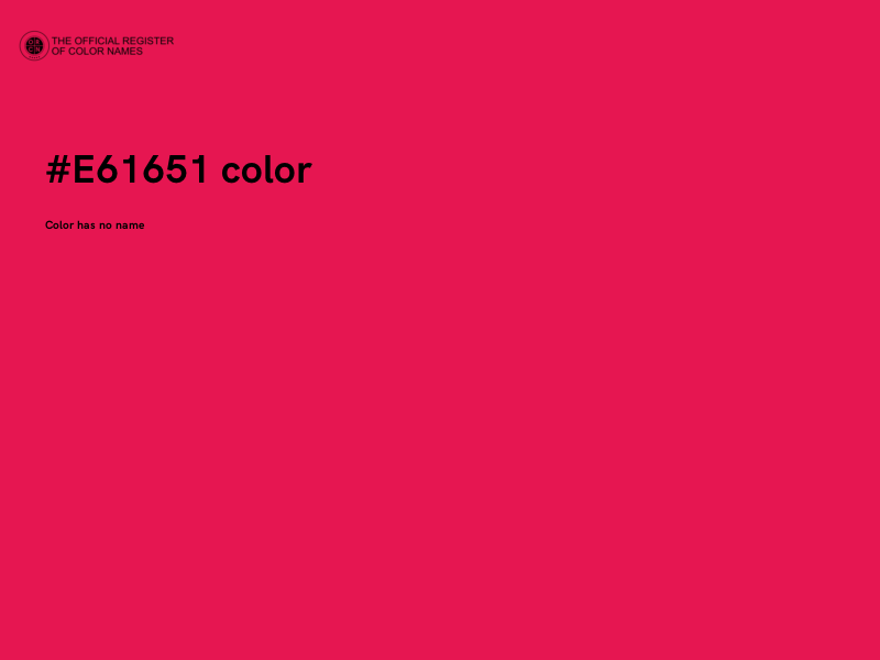 #E61651 color image