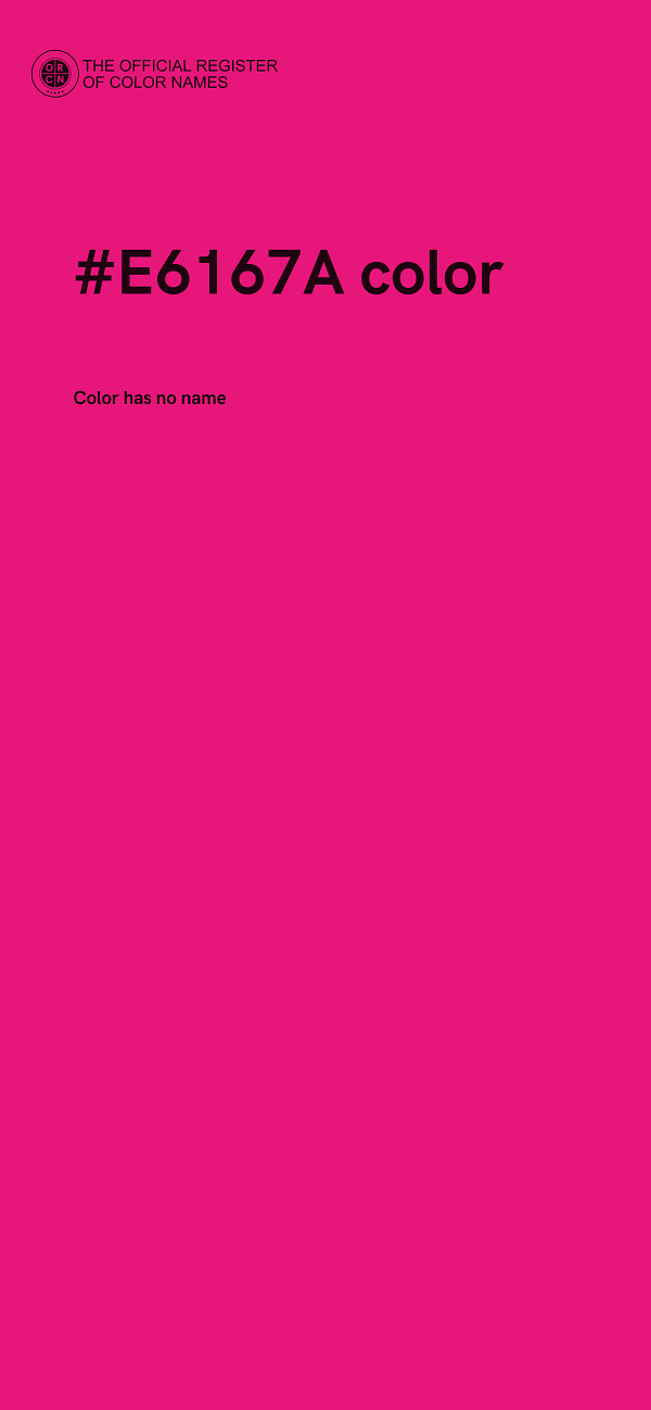 #E6167A color image