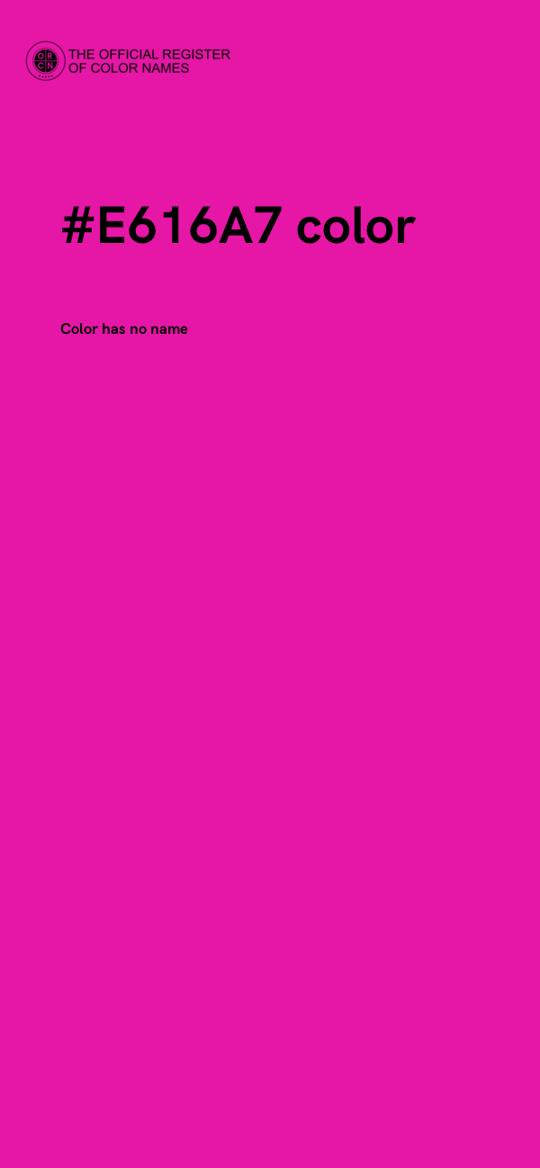 #E616A7 color image