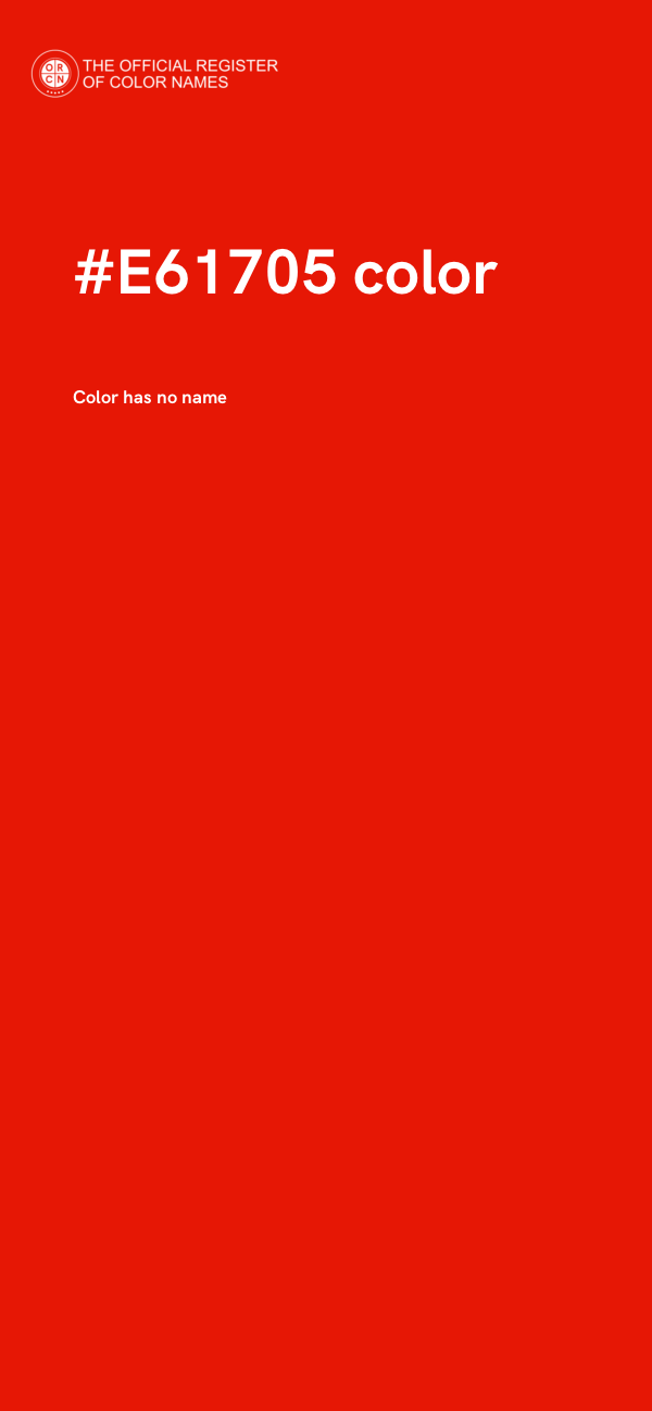 #E61705 color image