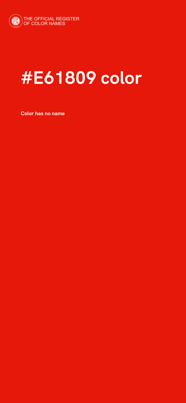 #E61809 color image