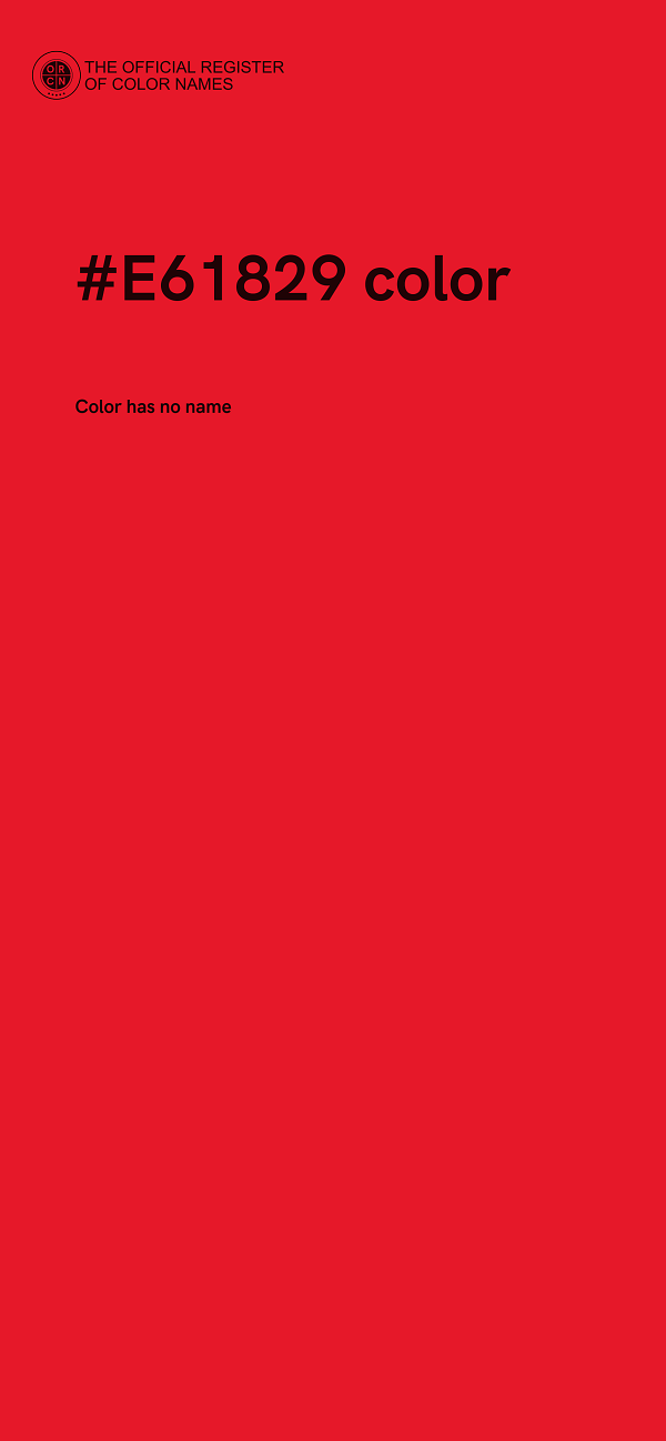 #E61829 color image