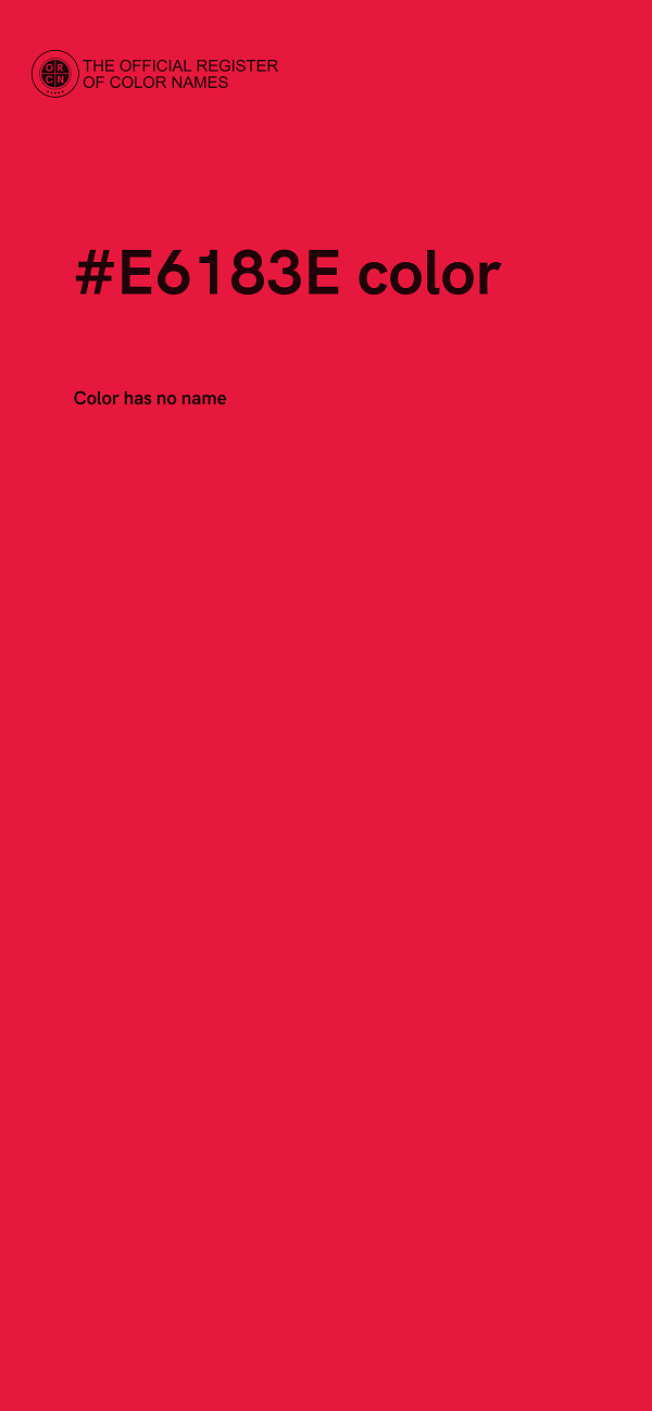 #E6183E color image