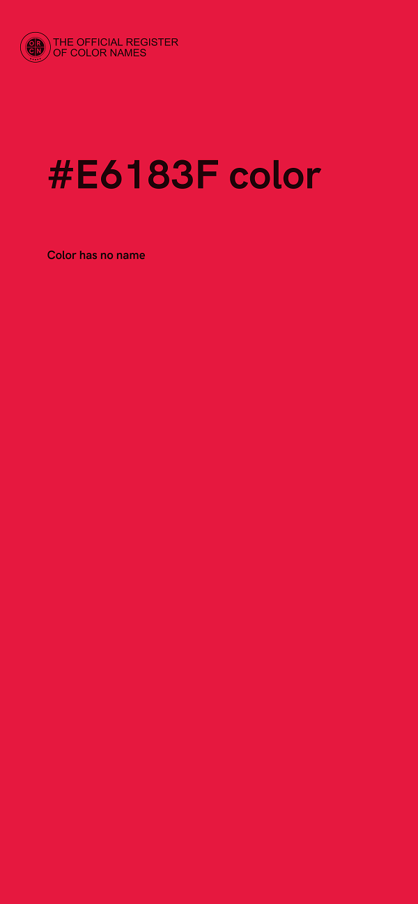 #E6183F color image