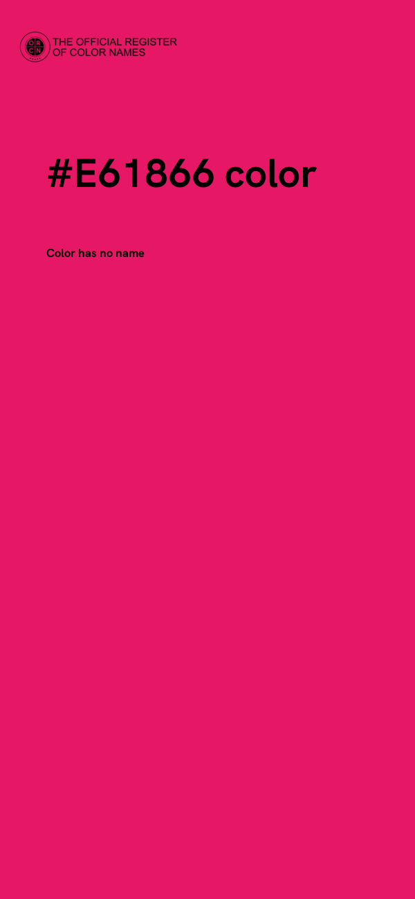 #E61866 color image