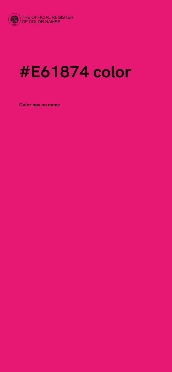 #E61874 color image