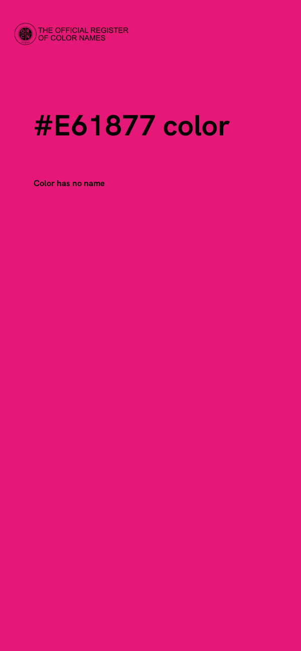 #E61877 color image