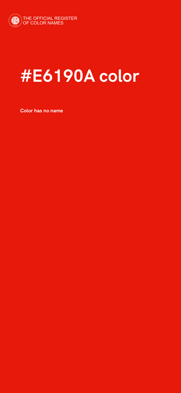 #E6190A color image
