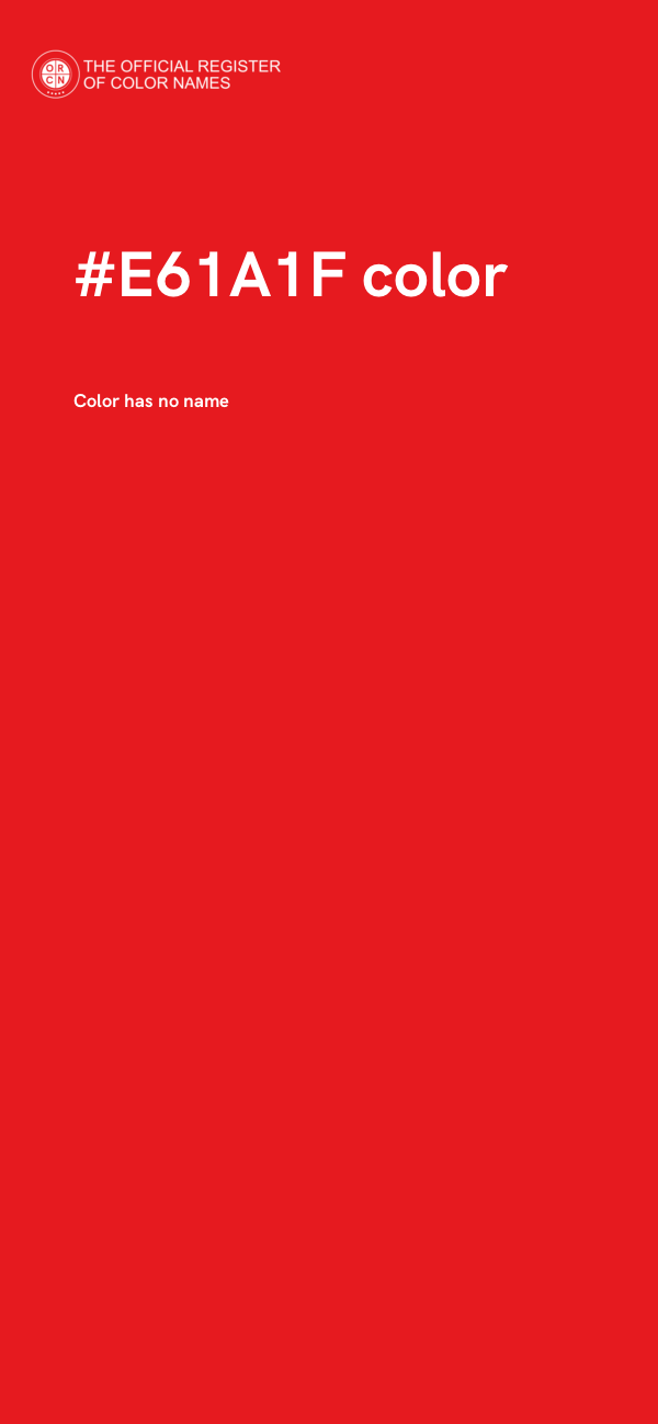 #E61A1F color image