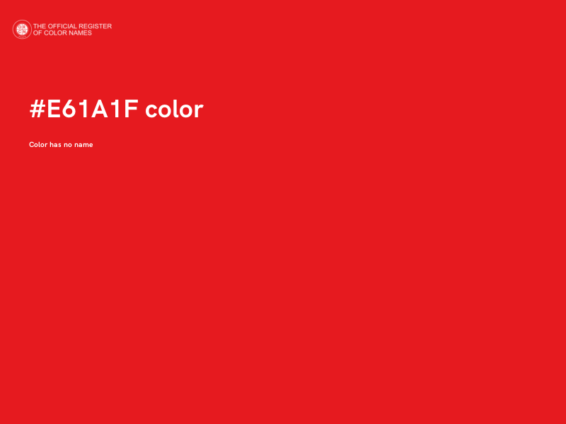 #E61A1F color image