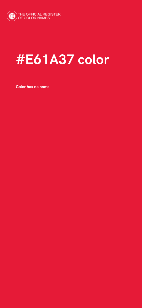 #E61A37 color image