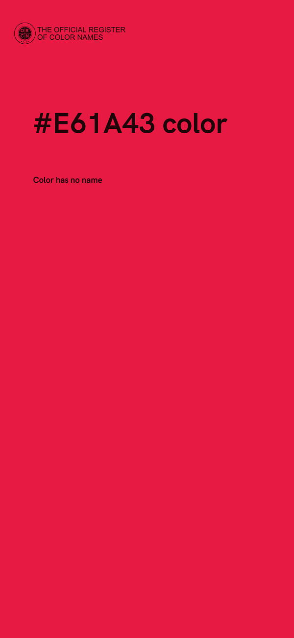 #E61A43 color image