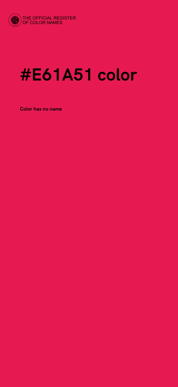 #E61A51 color image
