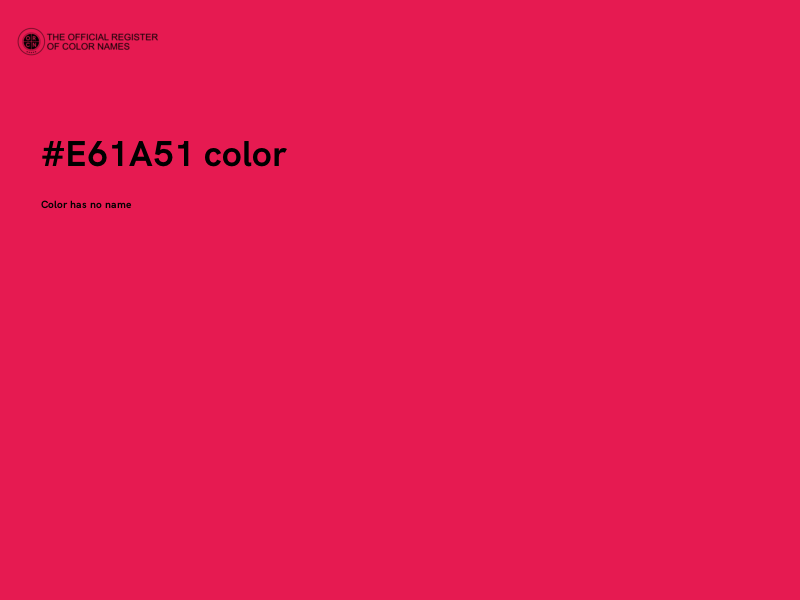 #E61A51 color image
