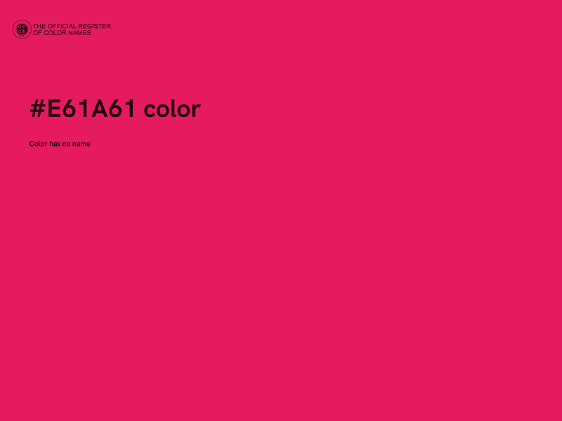 #E61A61 color image