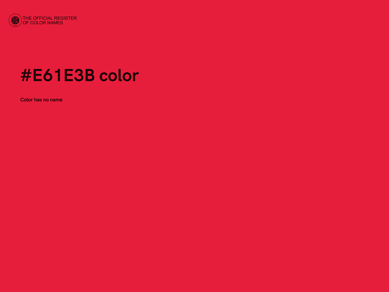 #E61E3B color image