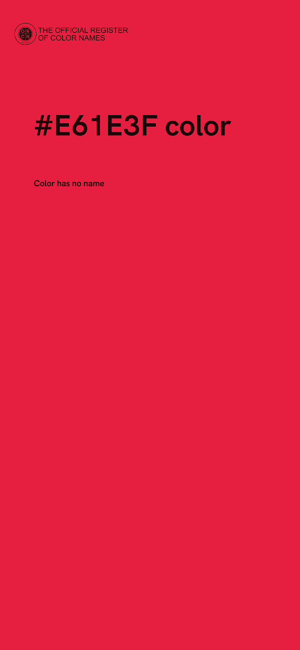 #E61E3F color image
