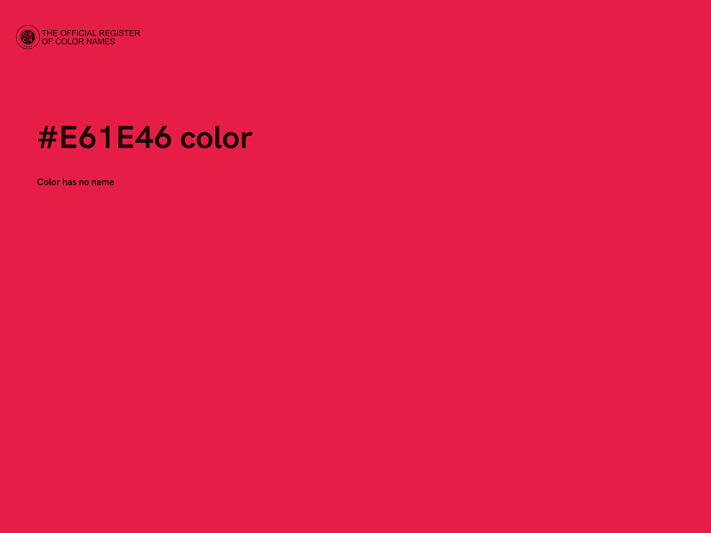 #E61E46 color image