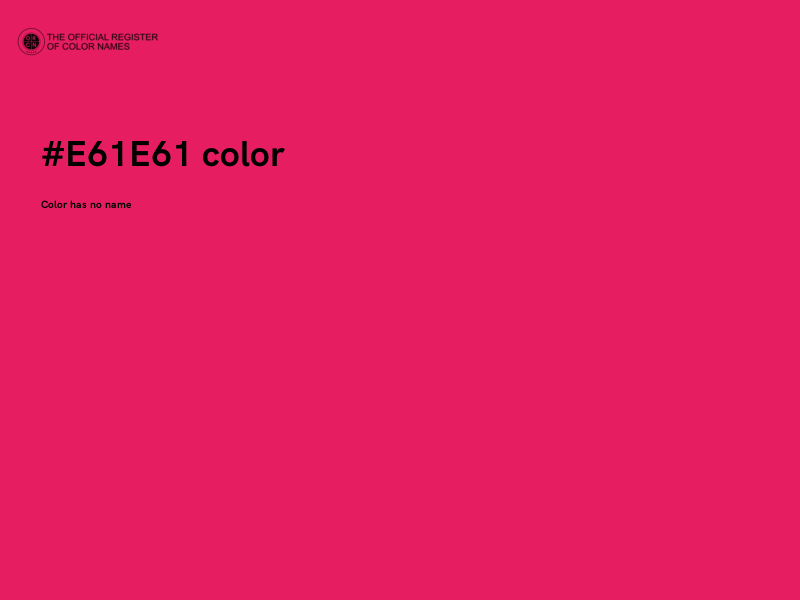 #E61E61 color image