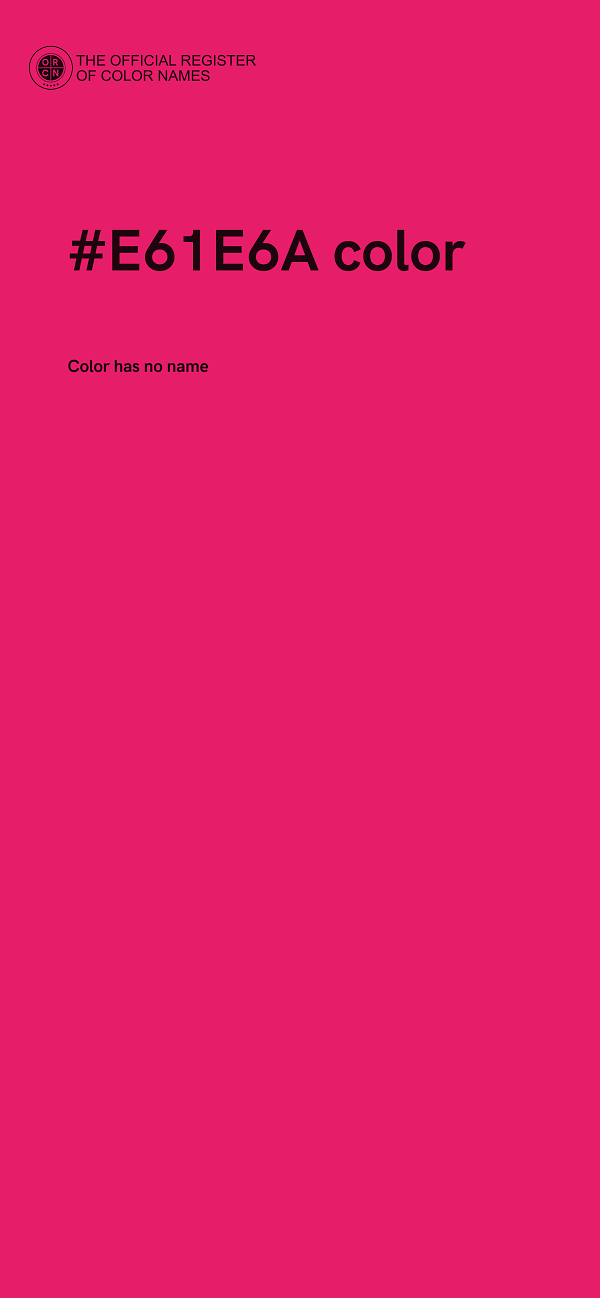 #E61E6A color image